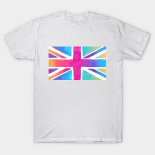 Colorful Union Jack flag T-Shirt